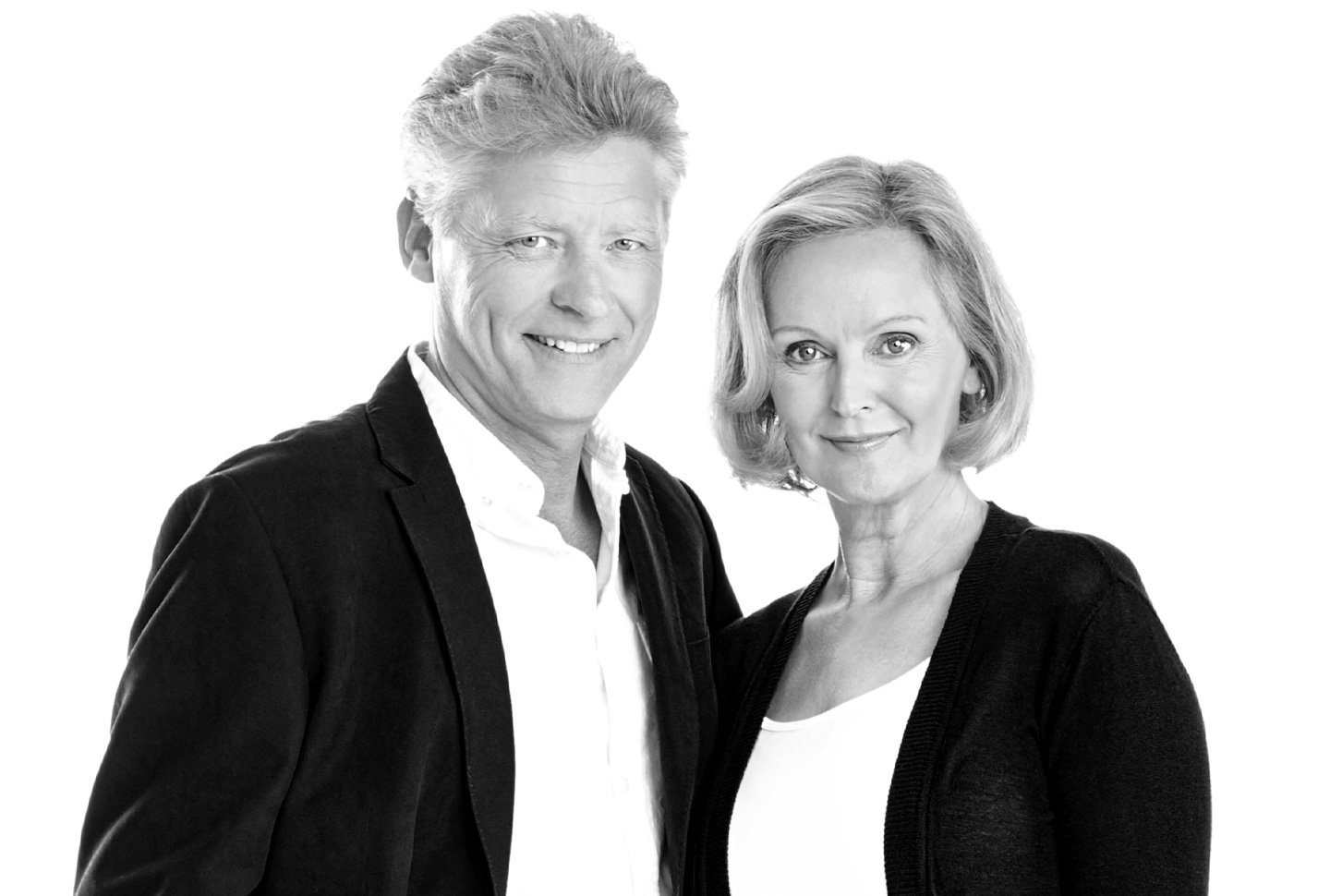 Mann und Frau, schwarzweiß